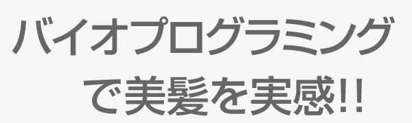 バイオプログラミングで美髪を実感