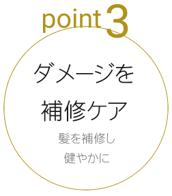 ダメージを補修ケア
