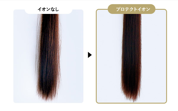 髪の広がりを抑えてまとまる