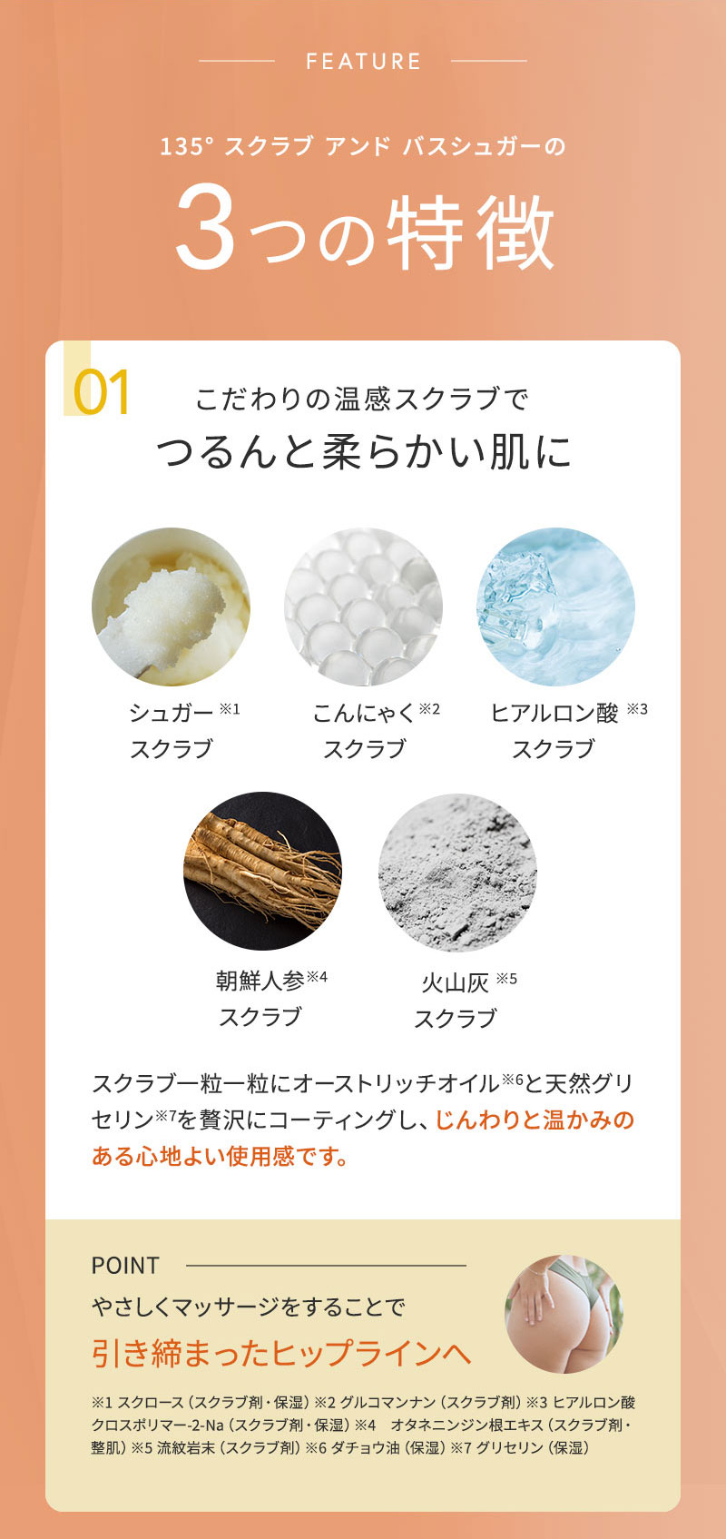 イチサンゴーマル　スクラブアンドバスシュガー