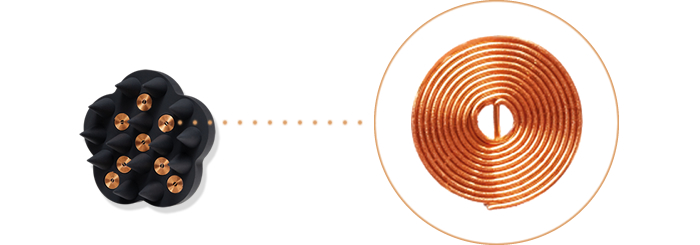 G-ZERO COIL マイクロカレント プロ シャンプーブラシ GHA-G01 ブラック 原末石鹸 美髪・頭皮へアプローチ