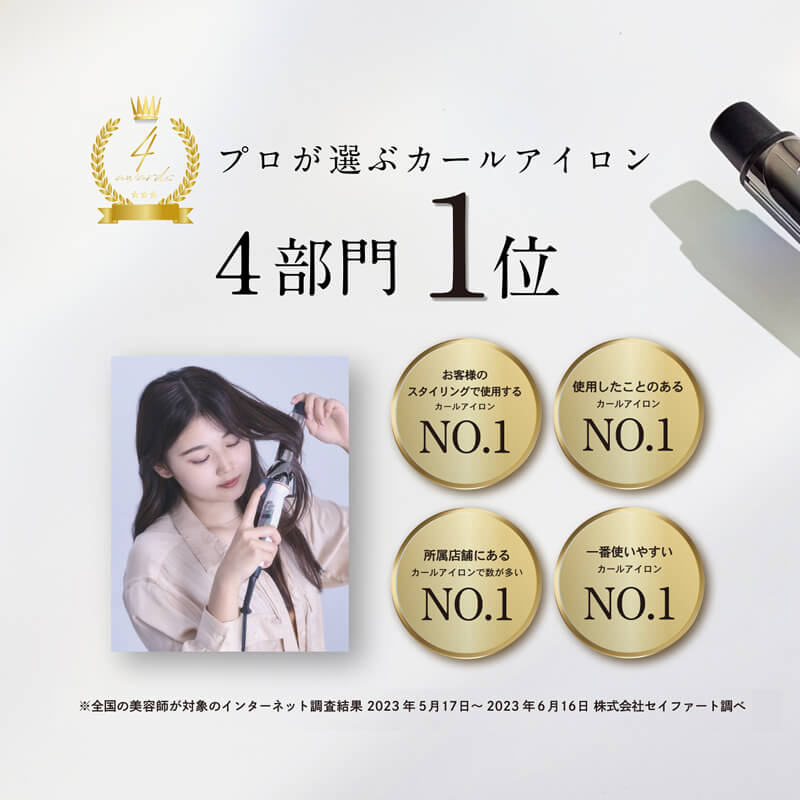 クレイツ 9012イオンカールアイロン プロが選ぶカールアイロン第1位