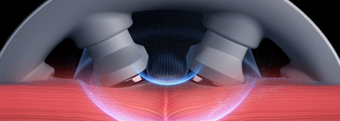 立体的な振動で「ほぐす」