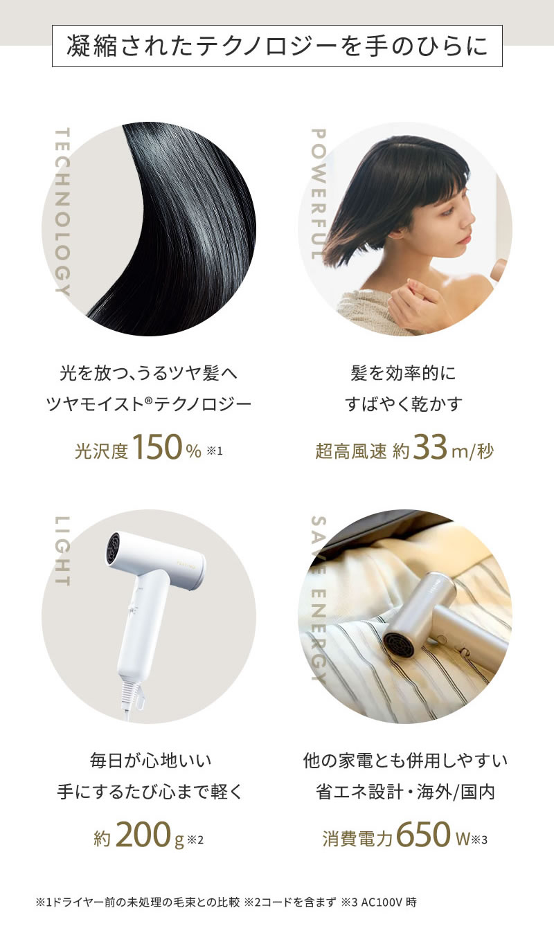 正規販売店】FESTINO フェスティノ ツヤモイスト ドライヤー ライト