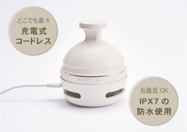 充電式コードレス＆防水使用