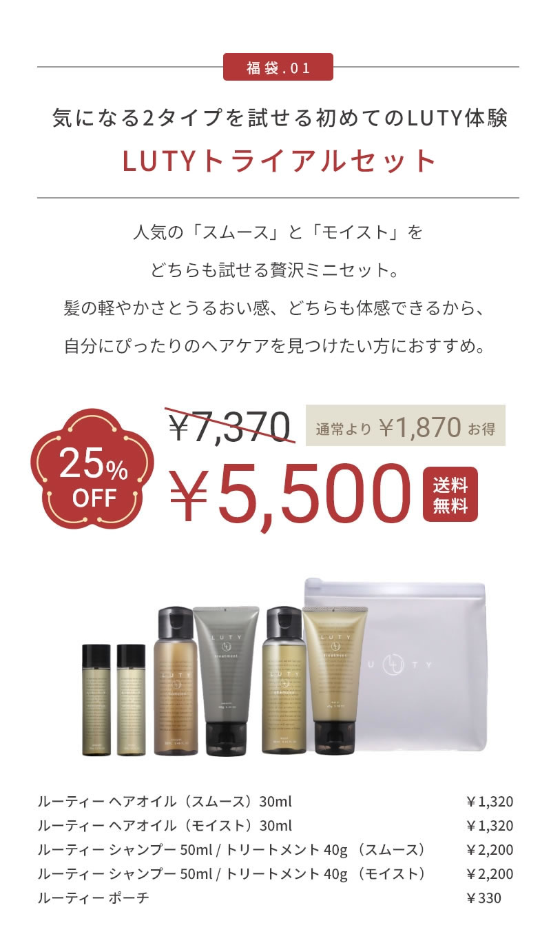 LUTYトライアルセット