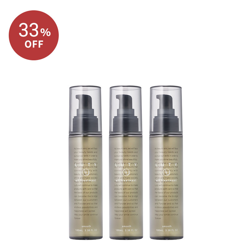 【福袋/選べる】LUTY ルーティー ヘアオイル スムース / モイスト 100ml 3本セット｜“2＋1”のお得な福袋 2026 【LDKヘアオイル1位獲得】