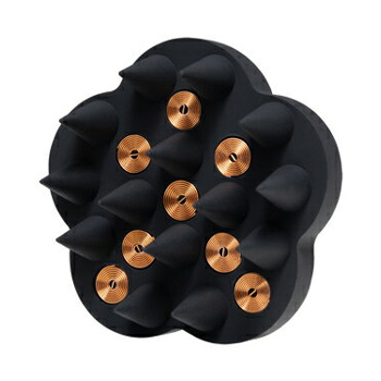 原末石鹸 ジーゼロコイル マイクロカレント プロ シャンプーブラシ GHA-G01