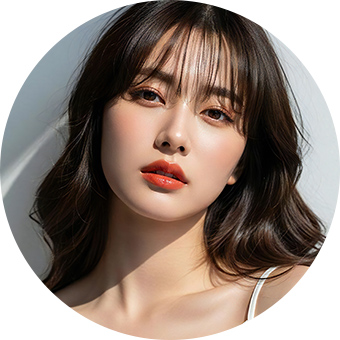 自然なふんわりカール