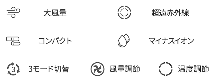 KINUJOドライヤー コードレスで自由自在