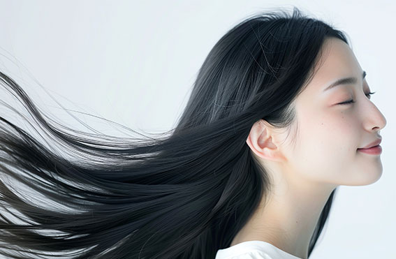 髪を傷めずツヤを与え、低温でも高いスタイリング力を実現