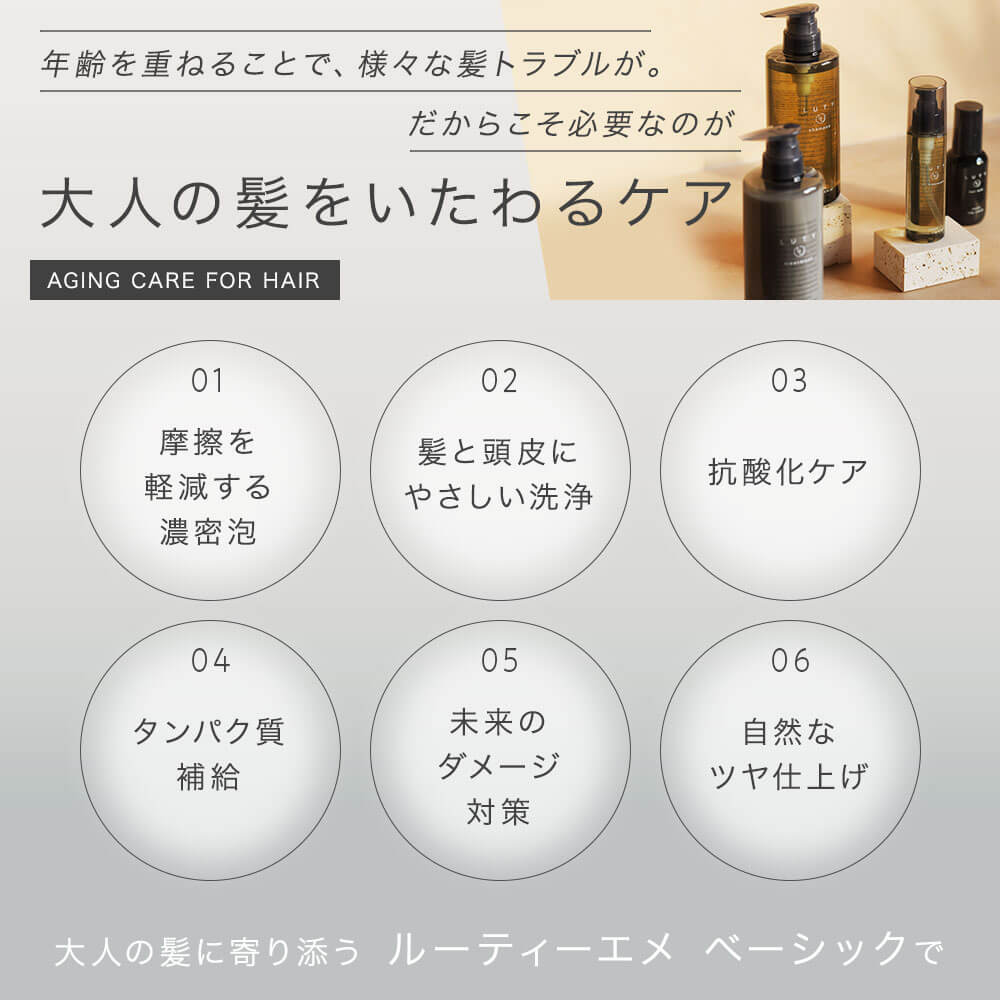 LUTY ルーティー シャンプー 500ml ＆ トリートメント 500g