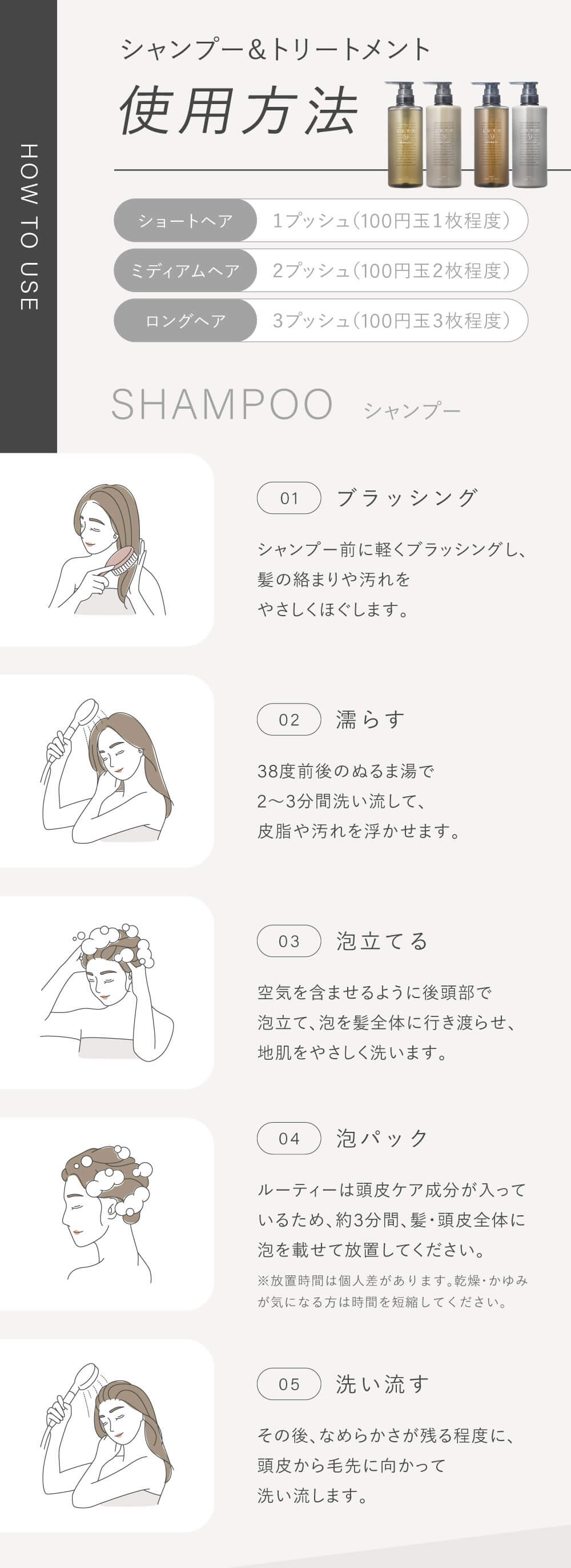 LUTY ルーティー シャンプー 1000ml ＆ トリートメント 1000g セット