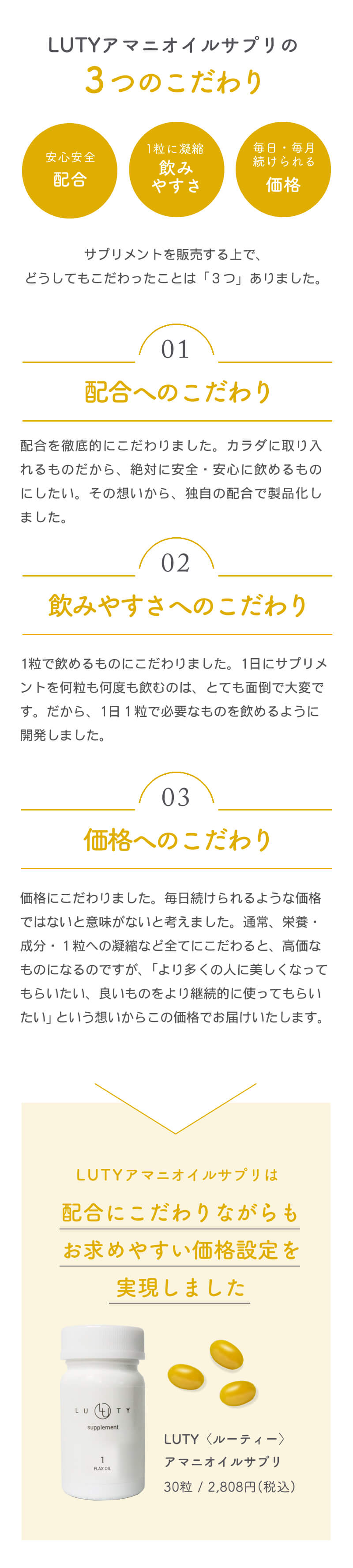 LUTY ルーティー アマニオイル サプリ