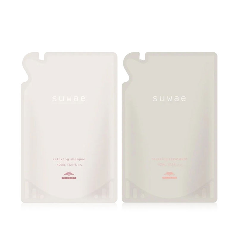 【選べる】MILBON ミルボン suwae スワエ リラクシング シャンプー トリートメント セット 400g  (詰替え)