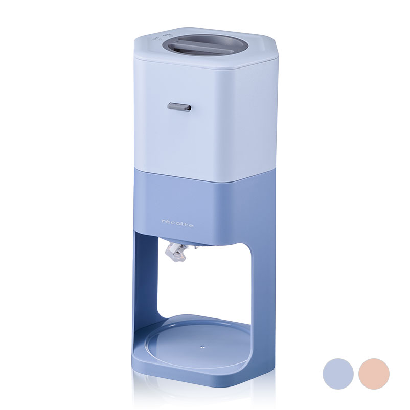 【正規店/送料無料】recolte レコルト 電動かき氷器 コーラルピンク/サックスブルー