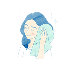 拭き取る