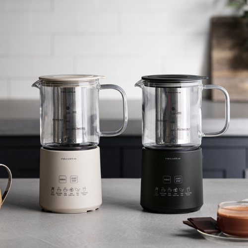 【正規店/送料無料】recolte レコルト ホットチョコ ＆ ミルクフォーマー RMT-3 クリームホワイト ナチュラルブラック