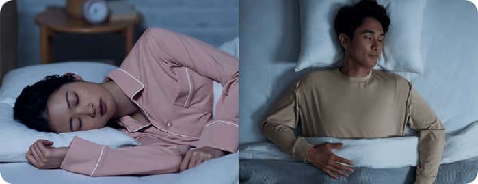 寝返りしやすいストレスフリー設計