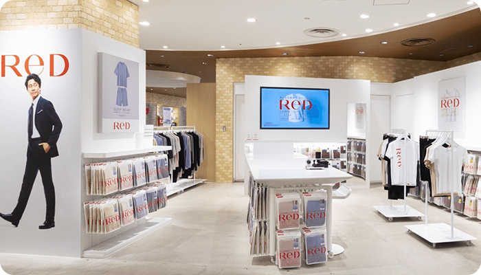 リカバリーウェアReD（レッド）は全国1,000店舗以上