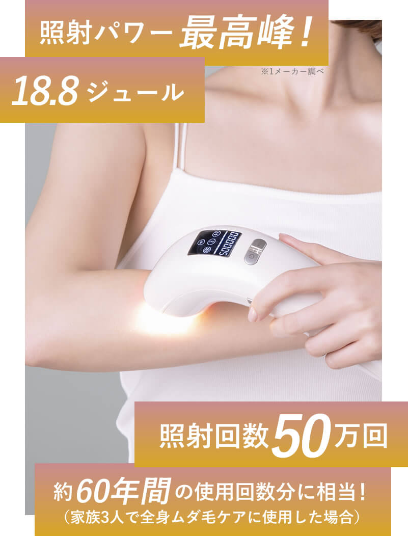 照射回数50万回