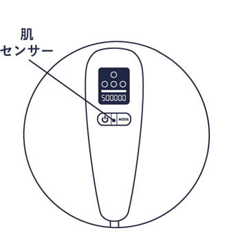 肌センサーで肌の色を検知