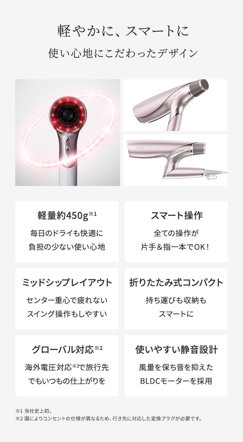 《正規販売店》ステラボーテ シャインリバース ヘアドライヤー ジュエル