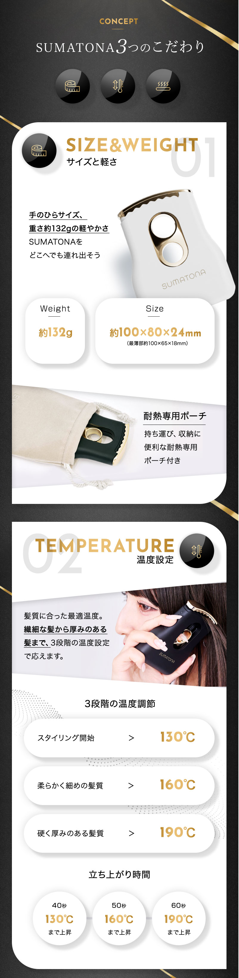 小型・軽量アイロン スマトナ スマートミニ