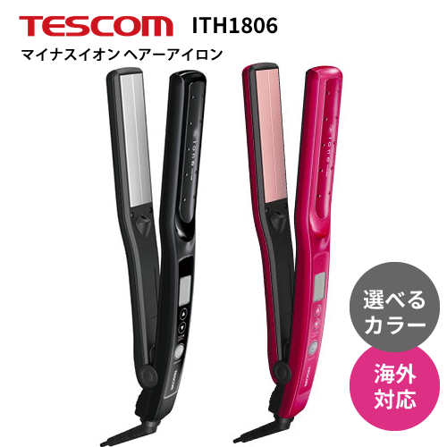 Tescom テスコム スタイリングウォーター マイナスイオンヘアーアイロン Ith1806 ストレートアイロン