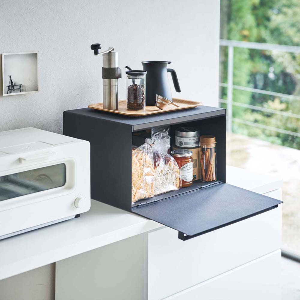 正規販売店】ブレッドケース タワー 山崎実業 tower ホワイト ブラック