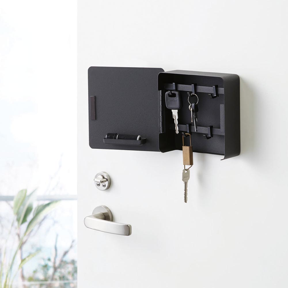 正規販売店】マグネットキーフック2段 タワー 山崎実業 tower ホワイト