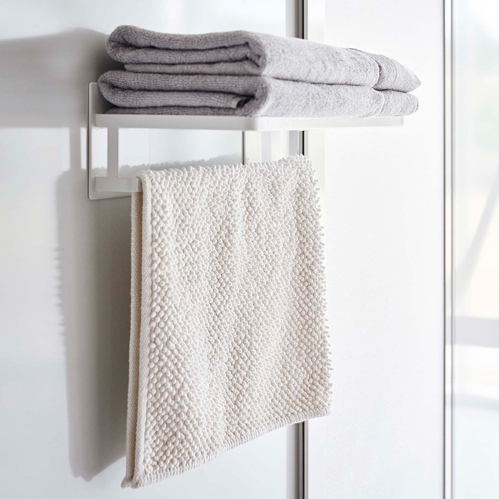 正規販売店】マグネットバスルームバスタオル棚 タワー 山崎実業 tower