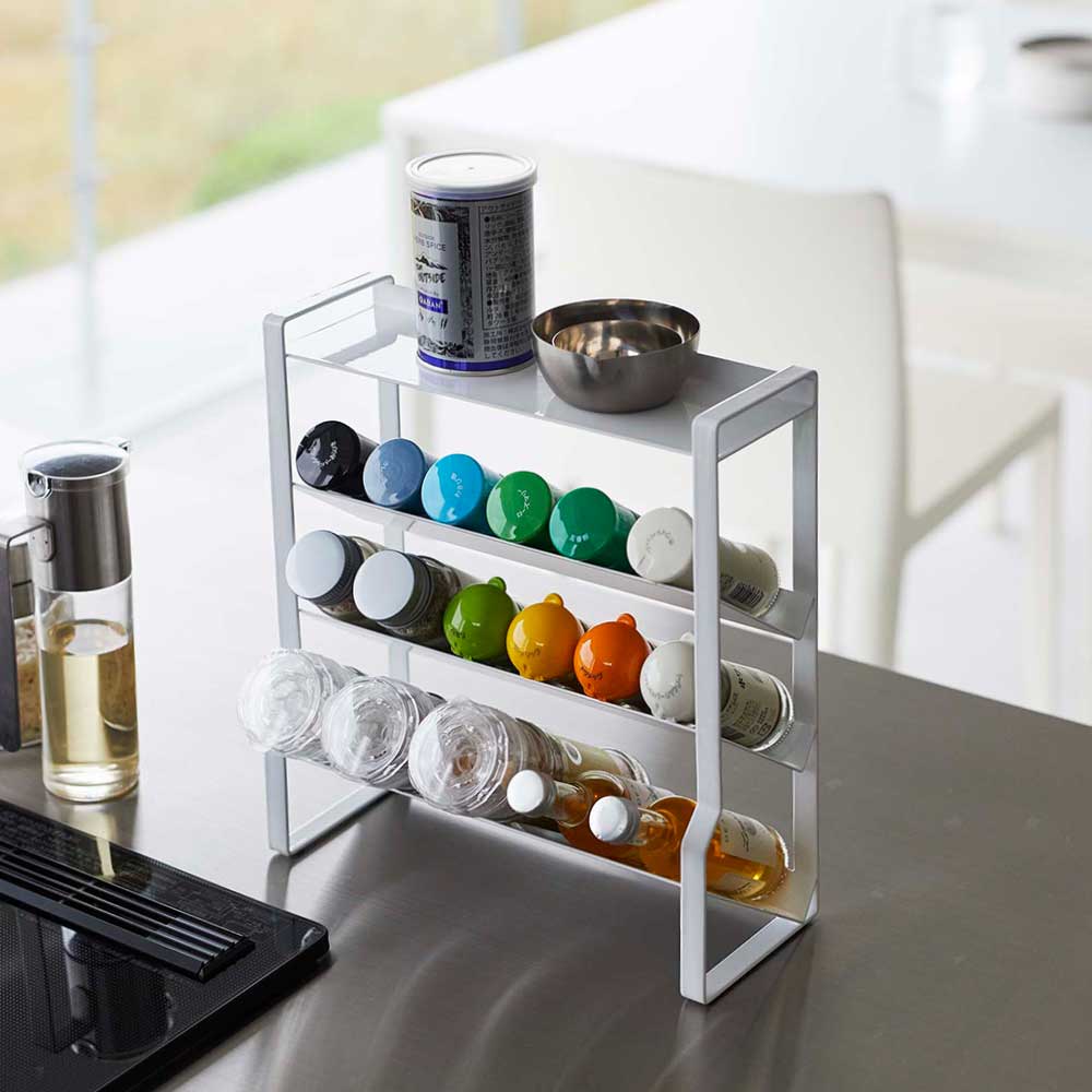 正規販売店】スリム スパイスラック タワー 4段 山崎実業 tower