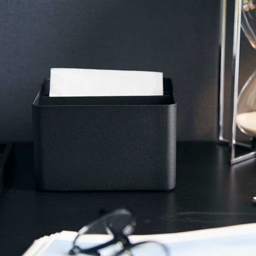 正規販売店】蓋付きハーフティッシュケース タワー 山崎実業 tower