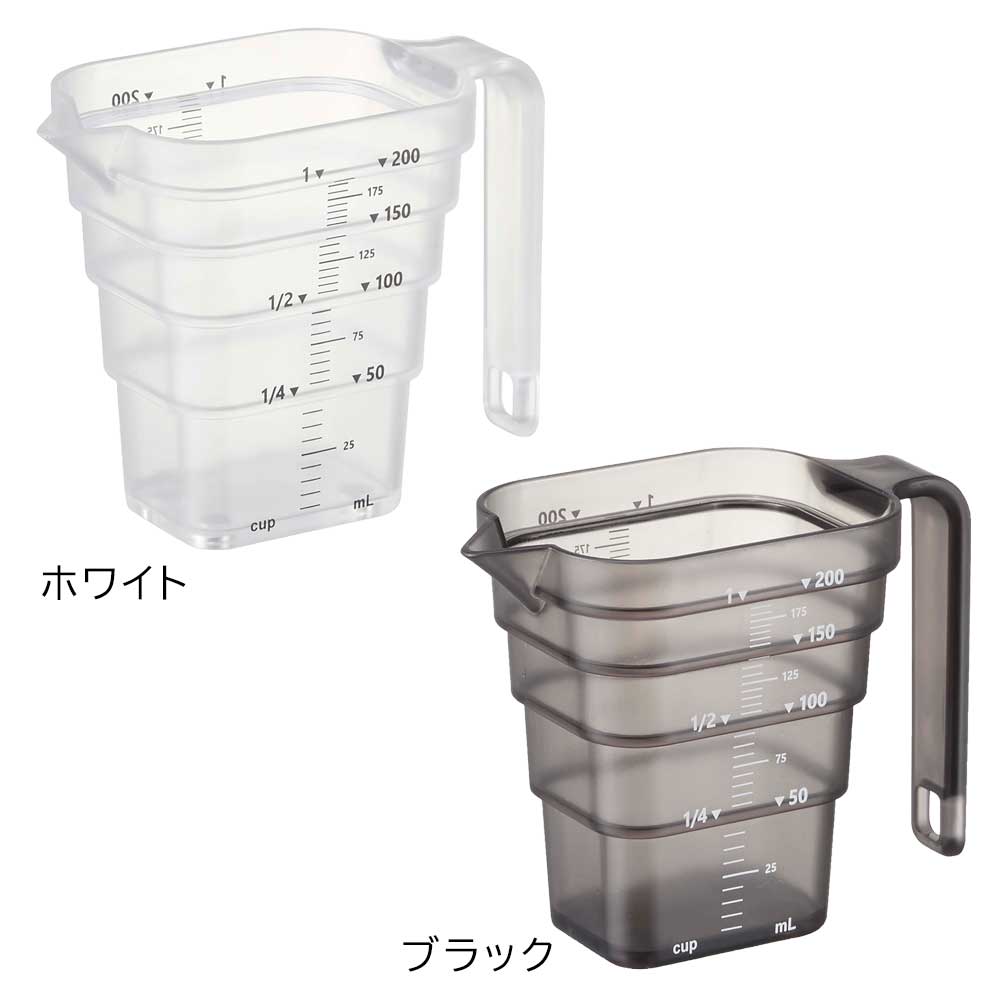 正規販売店】マグネット段々計量カップ タワー 200mL 山崎実業 tower