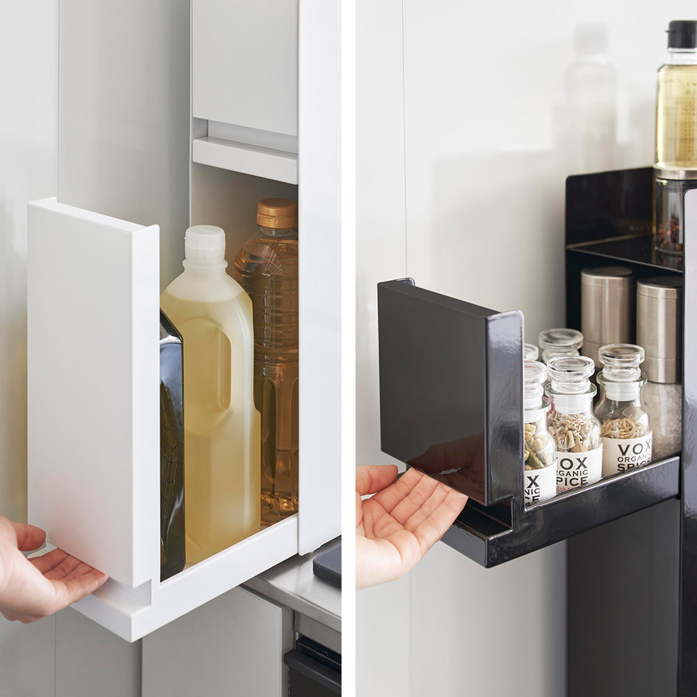 正規販売店】隠せる調味料ラック タワー 2段 山崎実業 tower ホワイト