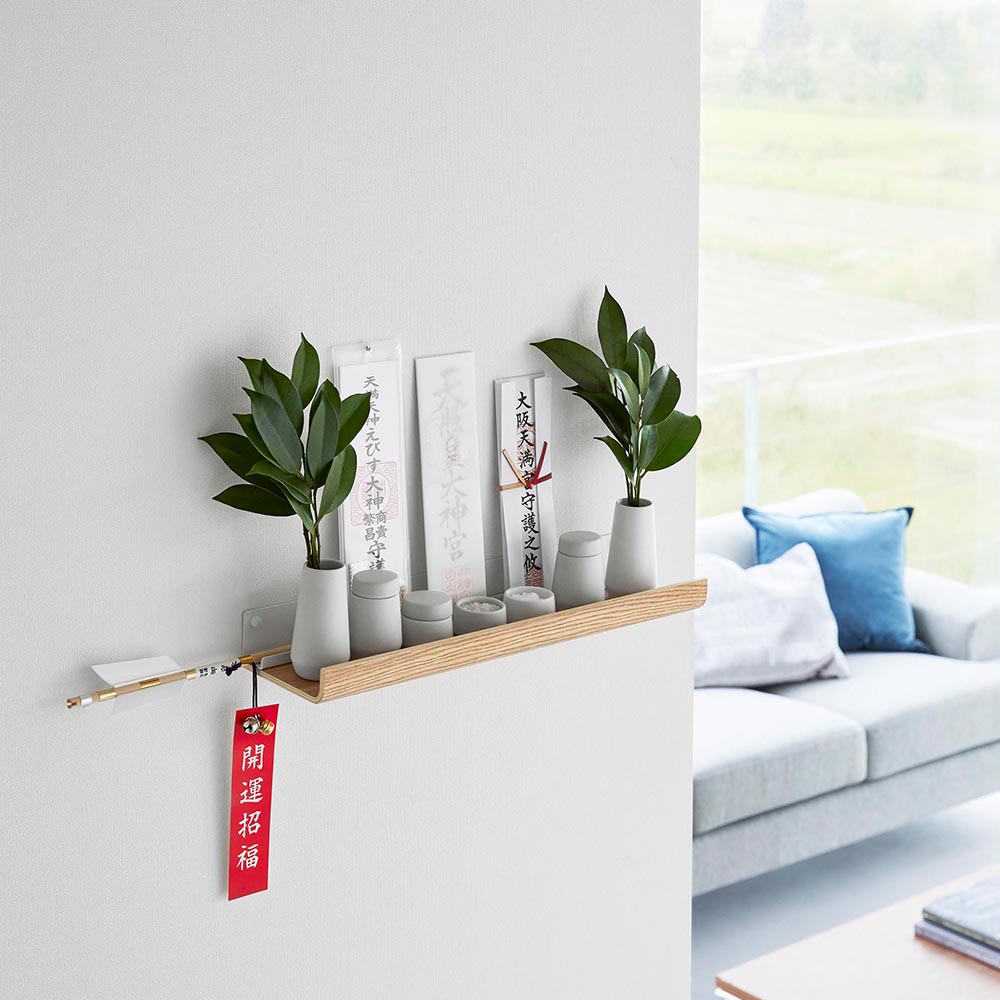 正規販売店】石こうボード壁対応神棚 リン 山崎実業 RIN