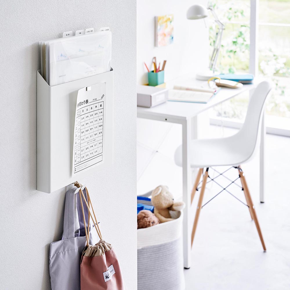 正規販売店】石こうボード壁対応プリント収納ホルダー タワー