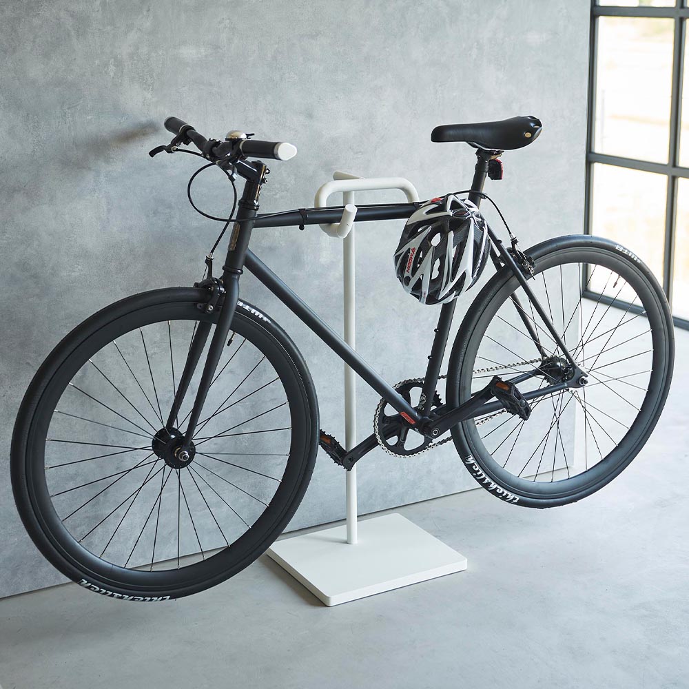 正規販売店】自転車スタンド タワー 山崎実業 tower 1台 ホワイト 