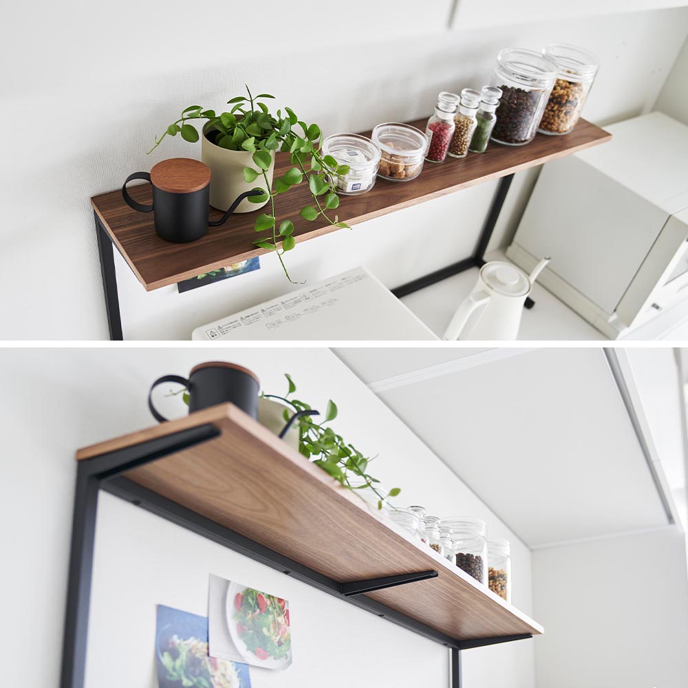 正規販売店】キッチンカウンター上棚 タワー 山崎実業 tower 幅90cm