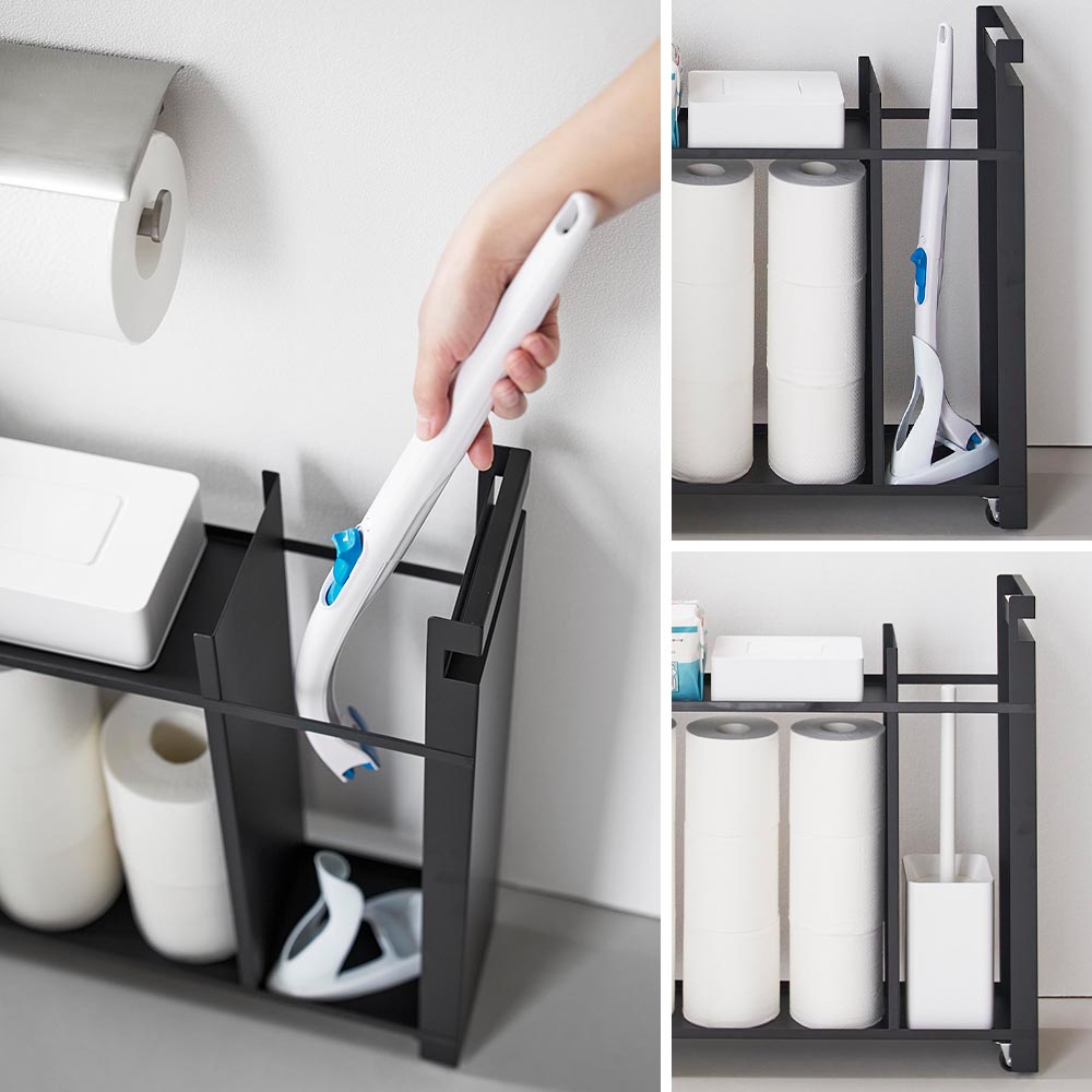 正規販売店】隠せるトイレ引き出し収納 タワー 山崎実業 tower