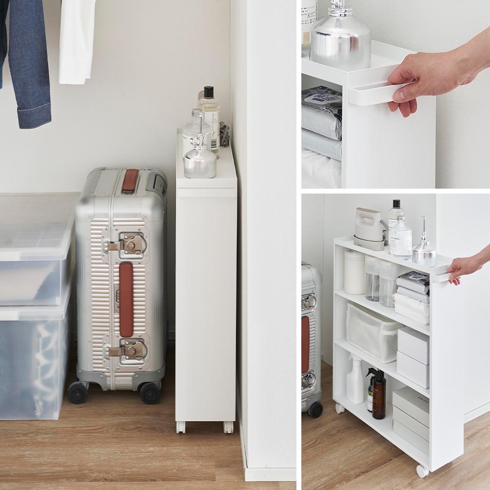 正規販売店】ハンドル付き隠せるコミックラック タワー 山崎実業 tower