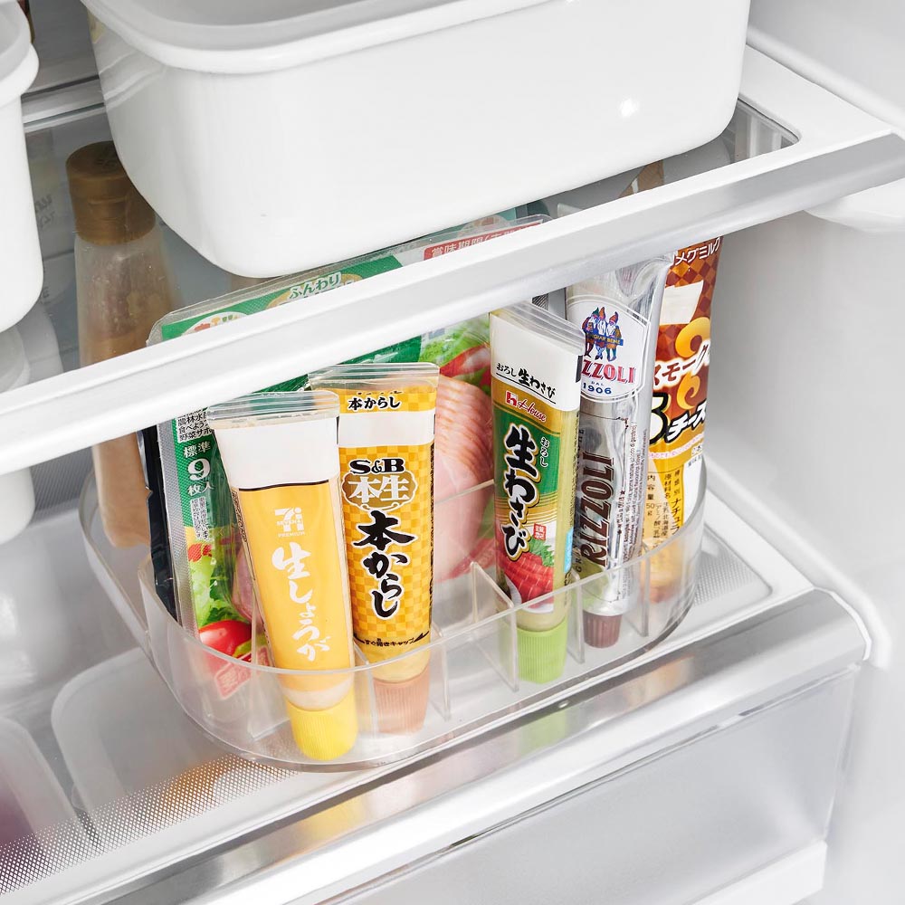 正規販売店】冷蔵庫中回転式仕切り付きトレー タワー スクエア 山崎