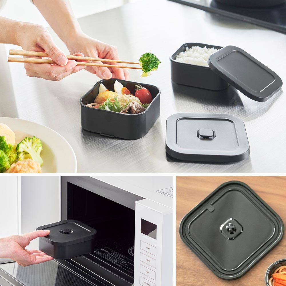 正規販売店】冷凍ごはん容器&バルブ付き密閉ランチボックス