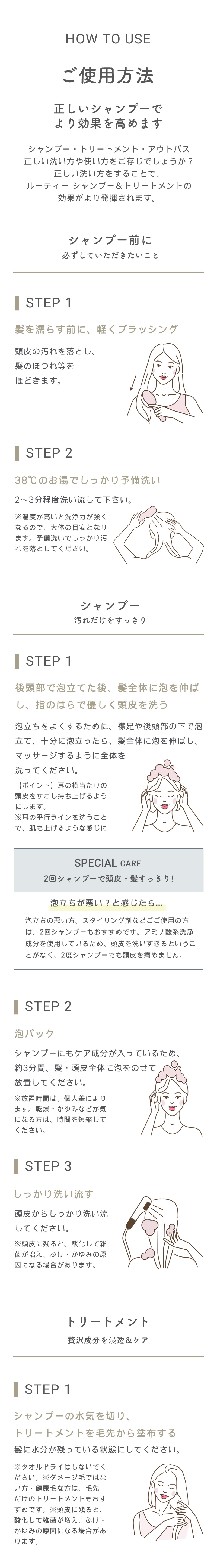 LUTY ルーティー シャンプー・トリートメント