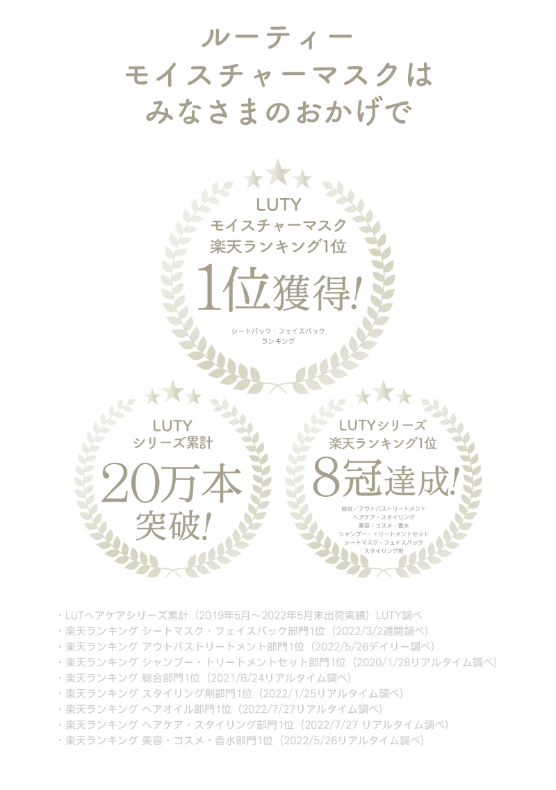 ヤマトdm送料無料 同梱不可 Luty モイスチャーマスク 1枚 ビューティーパーク美容通販サイト